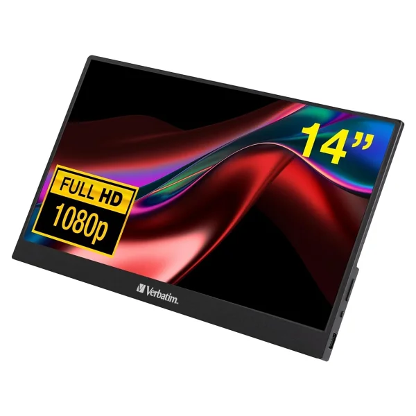 Verbatim PMT-14 14" 6 ms Full HD IPS Taşınabilir Monitör - Görsel 2
