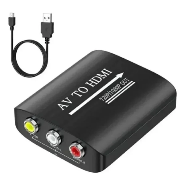 4379 Rca Av To Hdmi Çevirici 3rca Dönüştürücü Adaptör 1080p - Görsel 2