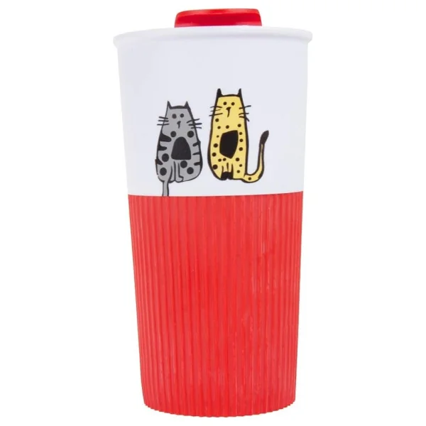 Biggdesign Cats 450 Ml Plastik Termos Mug - Görsel 2