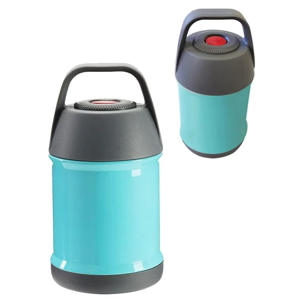 Mavi 304 Çelik 450 Ml Vakumlu Bebek Mama Saklama Termosu Mug Cin297mv - Görsel 2