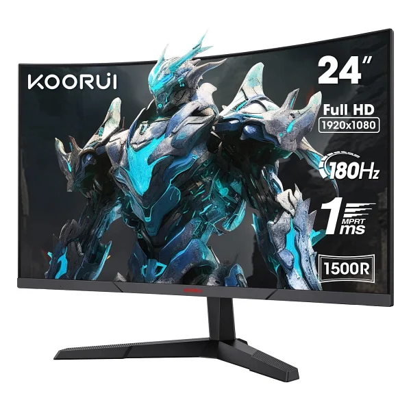 Koorui 24e6ca 23.6" 1 Ms Full HD Curved 180 Hz Oyuncu Monitörü - Görsel 2