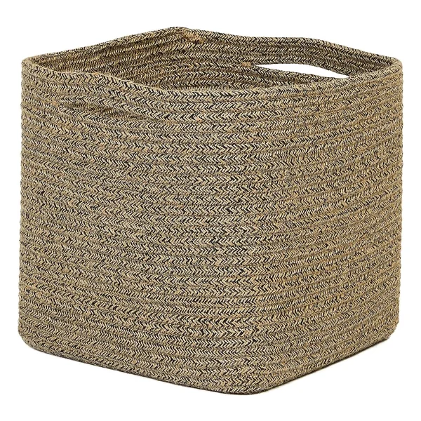 Ocean Home Textile Siyah Kırçıllı Jüt Halat Sepet 30 X 30 X 30 Cm - Görsel 2