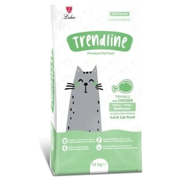 Trendline Renkli Taneli Yetişkin Kedi Maması 1 Kg - Standart - Görsel 3