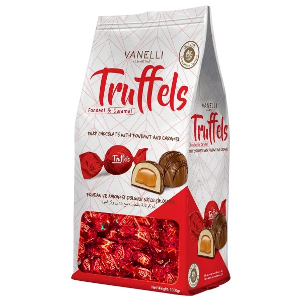 Vanelli Truffels Fondan ve Karamel Dolgulu Sütlü Çikolata 1 kg - Görsel 4