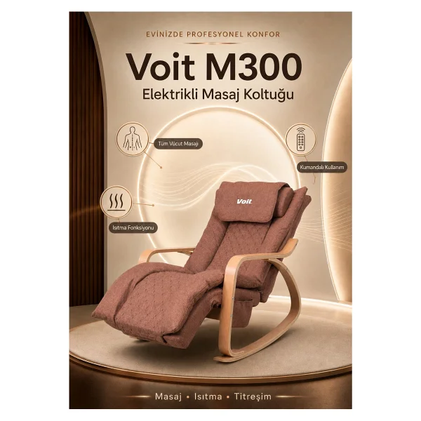 Voit M300 Sandalye Tipi Kahverengi Masaj Koltuğu - Görsel 8