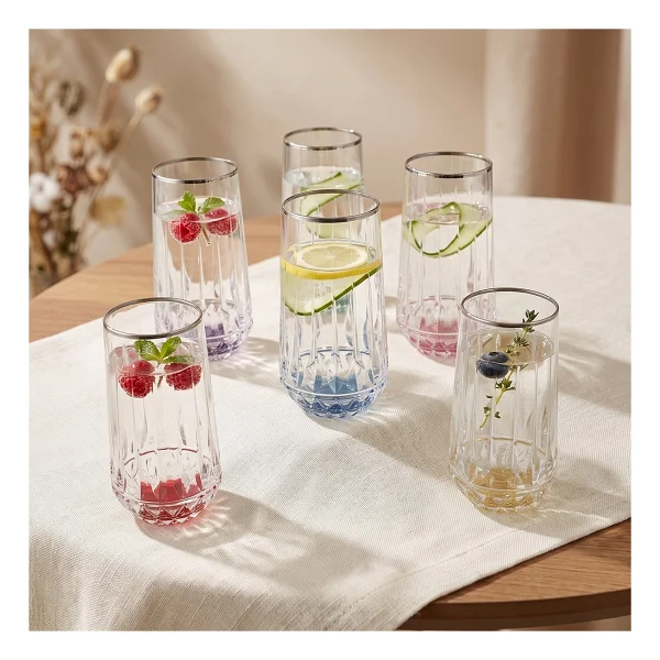 Aryıldız Fiona Platin 300 Ml 6'lı Meşrubat Bardağı - Görsel 5