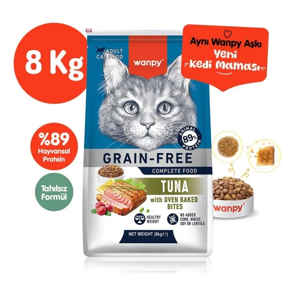 Wanpy Tahılsız Ton Balıklı 8 Kg Yetişkin Kedi Maması - Görsel 2