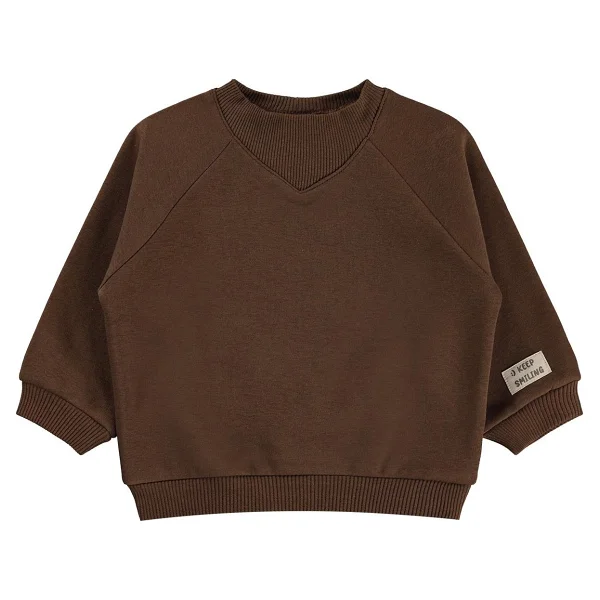 Civil Baby Keep Smiling Etiketli Basic 6-18 Ay Sweatshirt - Hardal 6-9 Ay - Görsel 7