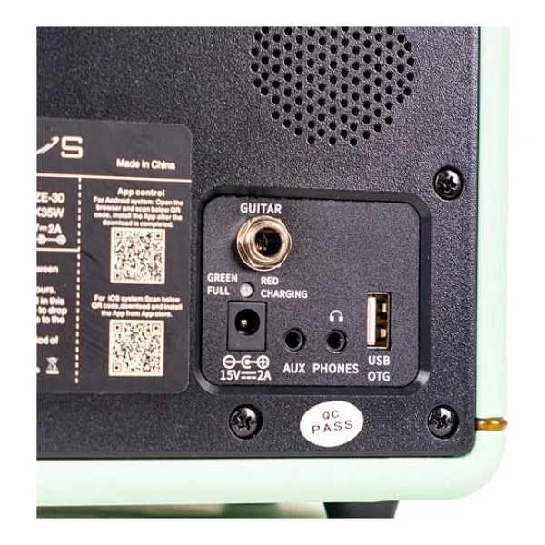 Kozmos Blaze-30lg Yeşil Bluetooth Hoparlör Ve Elektro Gitar Amfisi - Görsel 2