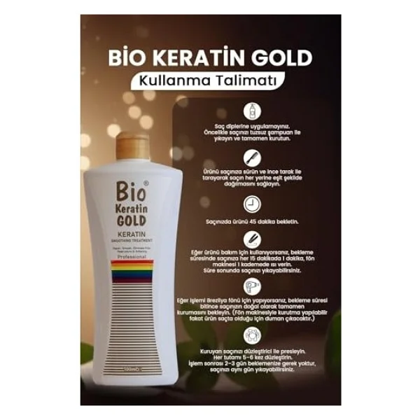 Bio Keratin Kalıcı Brezilya Fönü 3'lü Set 700 Ml - Görsel 5