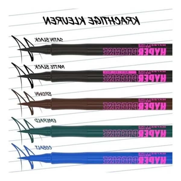 Maybelline Hyper Precise All Day 710 Forest Brown Eyeliner - Görsel 3