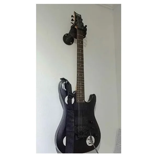 Gitar Duvar Montajı, Duvara Monte Edilebilir Tabanlı Evrensel Gitar Askısı, Akustik, Elektrik, Klasik, Bas Gitar Standı, Mandolinler, Ukulele. El Şeklinde Duvar Tipi Gitar Tutacağı Tutucu Asma Asıcı - Görsel 3