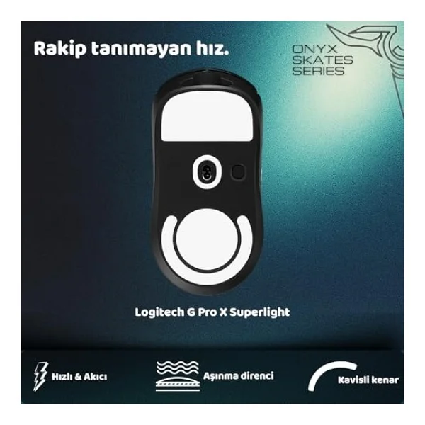 Klasse Onyx Mouse Skate (Logitech G Pro X Superlight İle Uyumlu Skatez) - Görsel 2