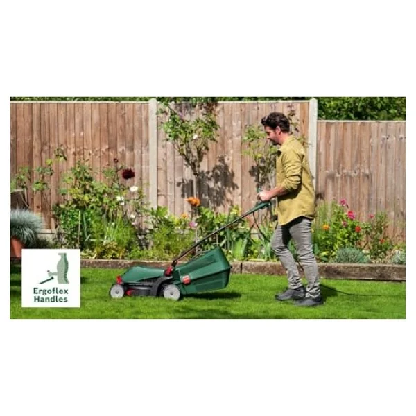Bosch Home & Garden Universal Rotak 37-555 Çim Biçme Makinesi 1400 W Motor, Kesim Genişliği: 37 Cm, 40 Litre Çim Toplama Sepeti, Ergoflex Saplar - Görsel 4