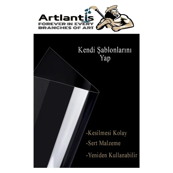 Asetat Kağıdı Pvc A3 50 Adet 100 Micron Fotokopi Asetatı Şeffaf A3 Kağıdı 29.7x42 Projektör Tepegöz - Görsel 3