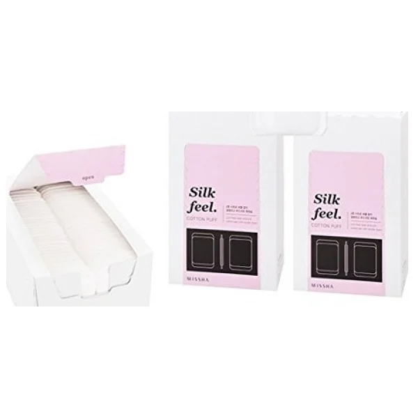 Missha Yumuşak Makyaj Temizleme Pamuğu Silk Feel Cotton Puff (80adet) - Görsel 4