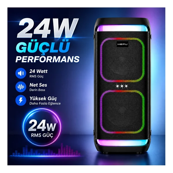 Hepu Hp-986 Bluetooth Hoparlör - Görsel 3