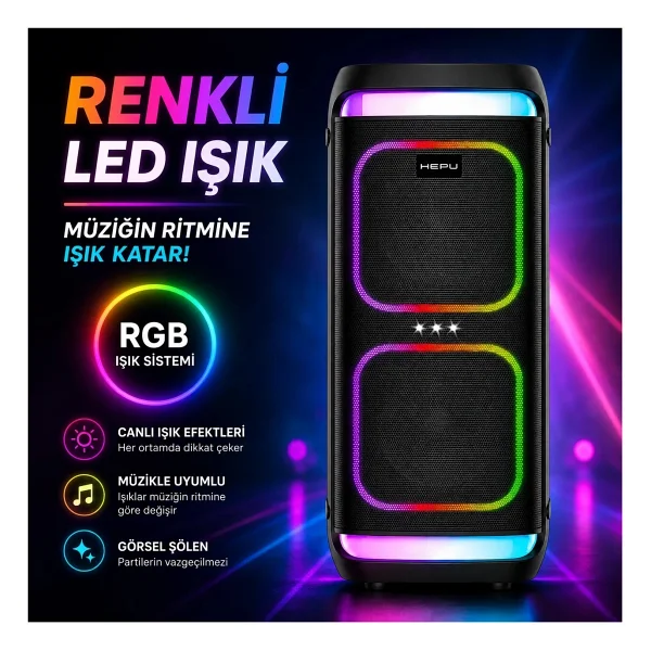 Hepu Hp-986 Bluetooth Hoparlör - Görsel 4