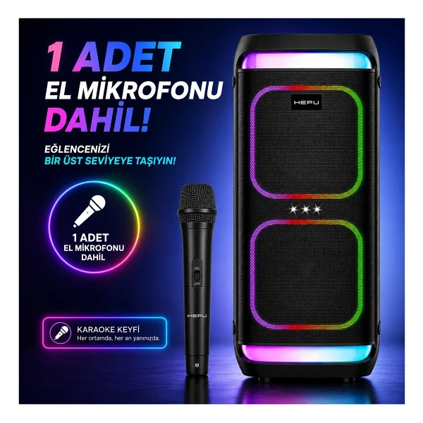 Hepu Hp-986 Bluetooth Hoparlör - Görsel 6