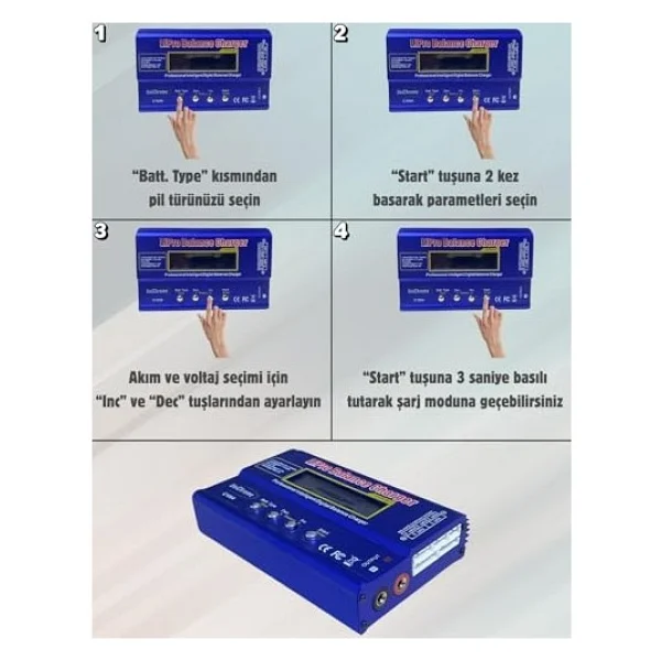 Imax B6 Lipo Pil Şarj Cihazı - Görsel 4