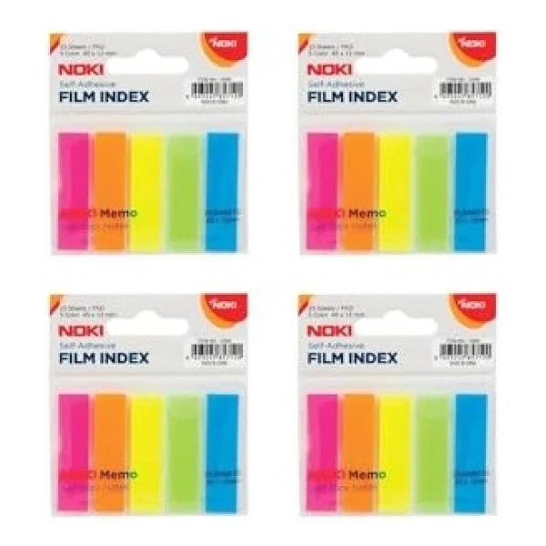 Noki Noki Memo Film İndex 5 Renk 12x45 Mm 25 Yaprak (12050) 4 Adet - Görsel 6