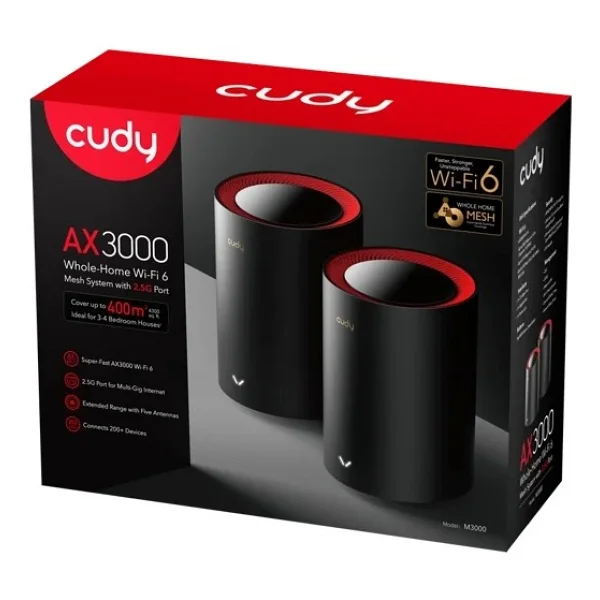 Cudy M3000 3000 Mbps 2'li Router - Görsel 5