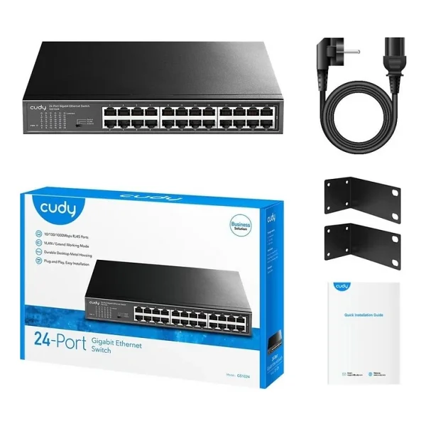 Cudy Gs1024 24 Port 10/100/1000 Mbps Gigabit Switch - Görsel 4