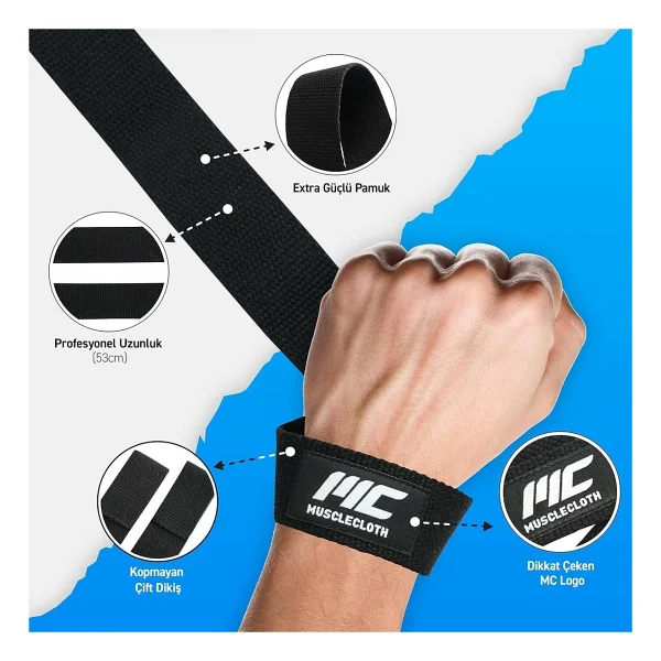 MuscleCloth Lifting Strap - Görsel 3