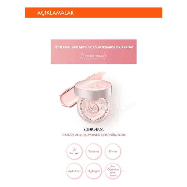Missha Glow Tone Up Rose Pact Ton Eşitşeyici Spf 50 Pa++Krem Kapatıcı - Görsel 4