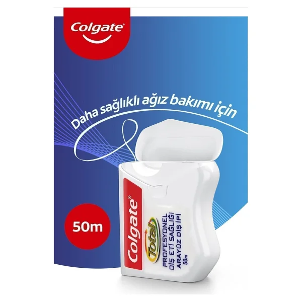 Colgate Total Profesyonel Diş Eti Sağlığı Nane Aromalı 50 M 3 Adet Diş İpi - Görsel 2
