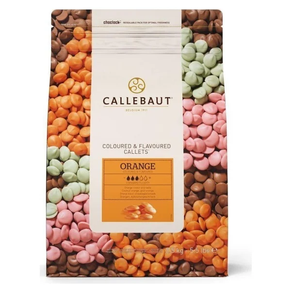 Callebaut Portakal Aromalı 2.5 Kg Drop Çikolata - Görsel 3