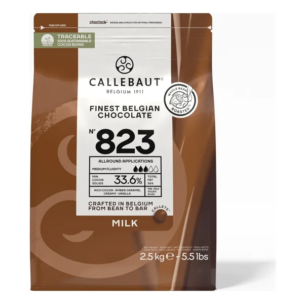 Callebaut 823 Sütlü Damla Çikolata 2.5 Kg - Görsel 4