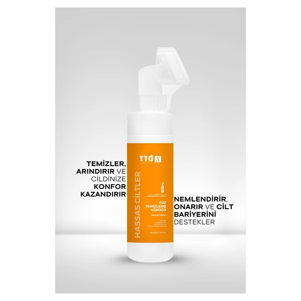 Tto X Hassas Ciltler İçin Aplikatörlü 200 Ml Yüz Temizleme Köpüğü - Görsel 5