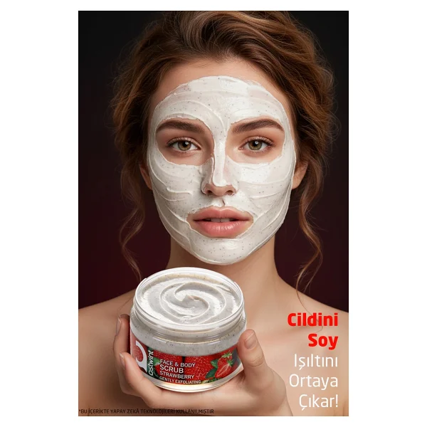 Ostwint Yüz Ve Vücut Scrub Peeling Jel Çilek 300 Ml - Görsel 2
