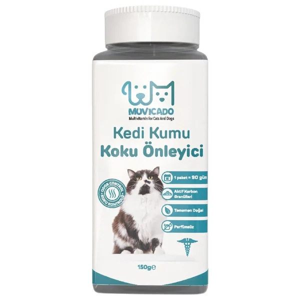 Muvicado Kedi Kumu Koku Giderici Kedi Kumu Aktif Karbon Parfümsüz 150 Gr. - Görsel 2