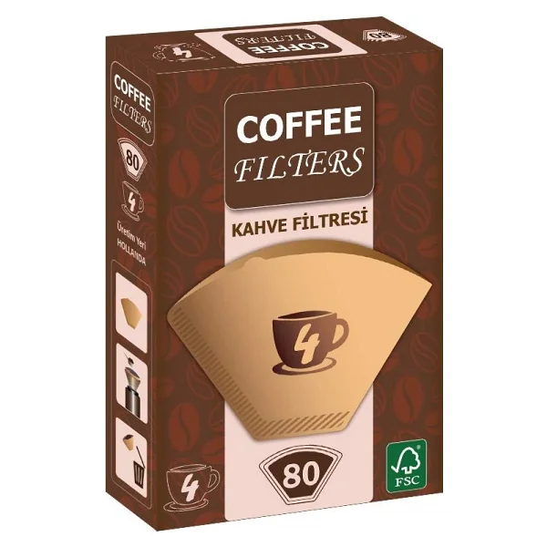 Coffee Filters No: 4 80'li Filtre Kahve Kağıdı - Görsel 2