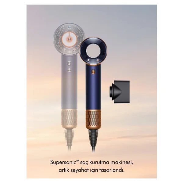 Dyson Supersonic Travel Prusya Mavisi/Bakır 1600 W Saç Kurutma Makinesi - Görsel 6