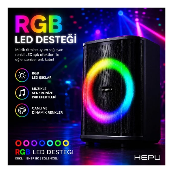 Hepu Hp-979 Bluetooth Hoparlör - Görsel 5