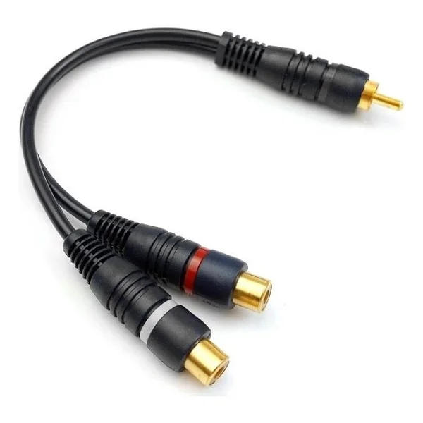 Powermaster Pm-529 Siyah 1 Rca Erkek 2 Rca Dişi 25 Cm Anfi Y Kablo - Görsel 2