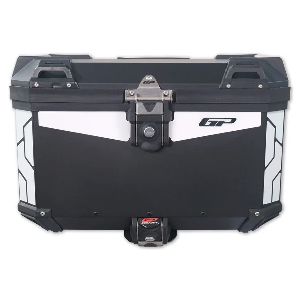 Gp Kompozit Universal 45 Lt Alüminyum Motosiklet Çantası Siyah - Görsel 2