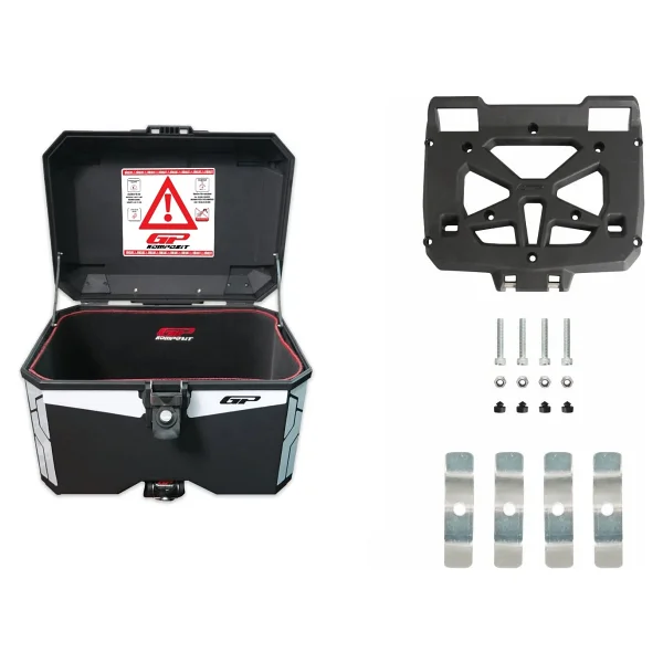 Gp Kompozit Universal 45 Lt Plastik Motosiklet Çantası Siyah - Görsel 7