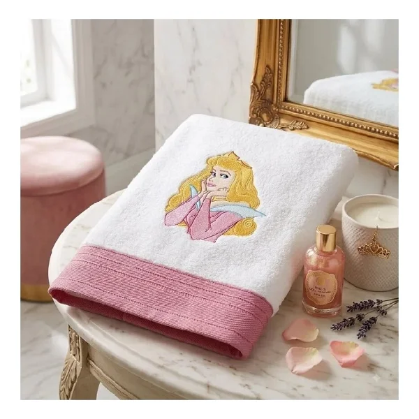 Taç Princess 70 X 130 Cm Nakışlı Banyo Havlusu - Beyaz - Görsel 2