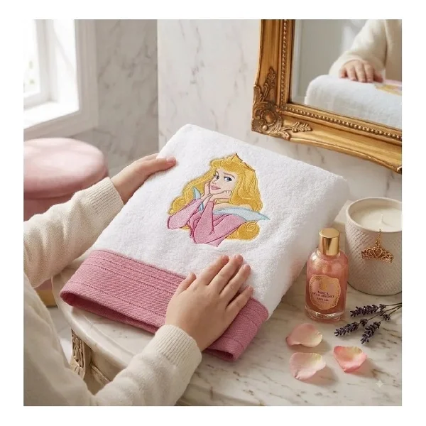 Taç Princess 70 X 130 Cm Nakışlı Banyo Havlusu - Beyaz - Görsel 3