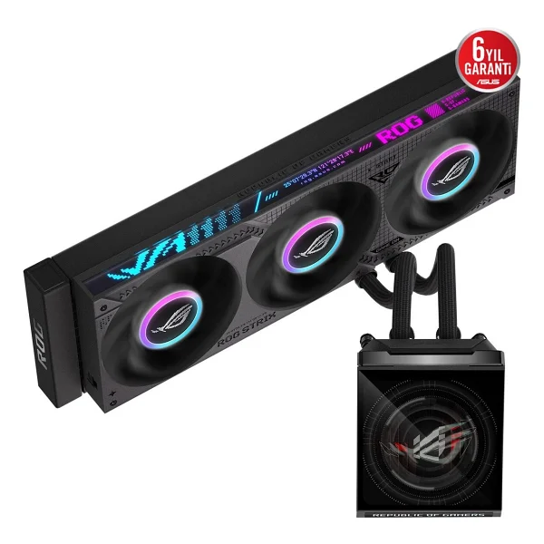 Asus Rog Strix Slc Iv 360 Argb Lcd White Edition İşlemci Sıvı Soğutucu - Görsel 2