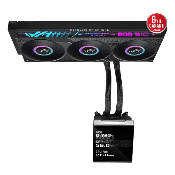 Asus Rog Strix Slc Iv 360 Argb Lcd White Edition İşlemci Sıvı Soğutucu - Görsel 3