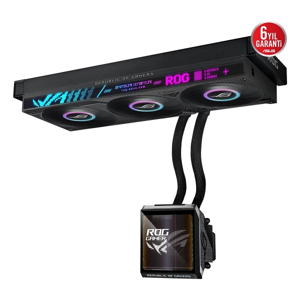 Asus Rog Strix Slc Iv 360 Argb Lcd White Edition İşlemci Sıvı Soğutucu - Görsel 5