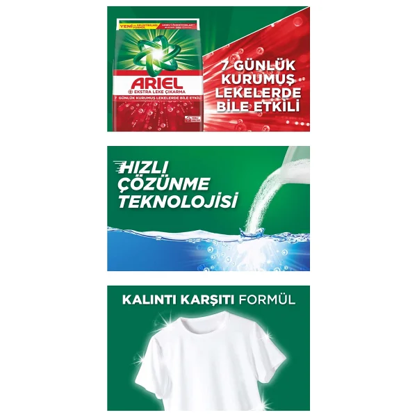 Ariel Oxi Ekstra Hijyen 5.5 Kg Toz Deterjan - Görsel 4