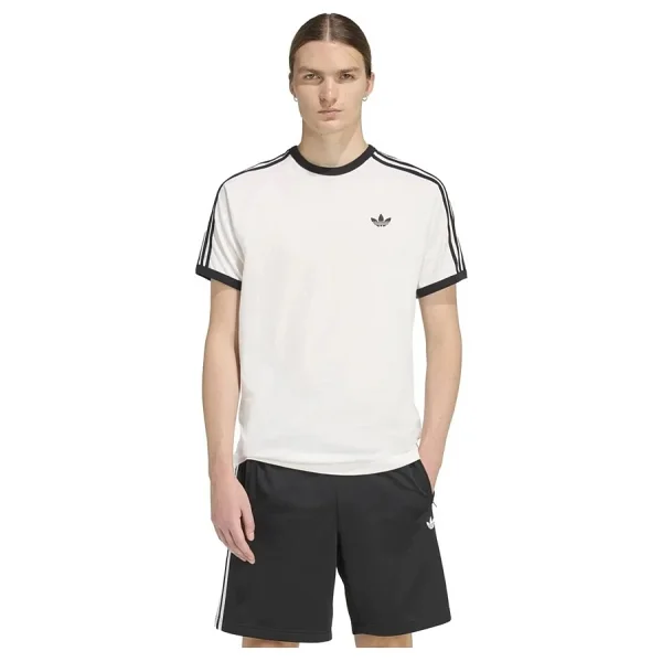 Adidas Originals 3 Stripes Ke3537 Beyaz Kısa Kollu Bisiklet Yaka Erkek Tişört - Görsel 3
