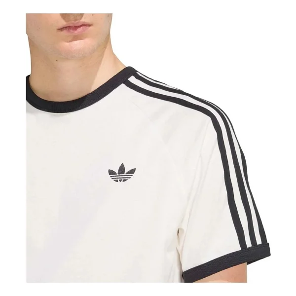 Adidas Originals 3 Stripes Ke3537 Beyaz Kısa Kollu Bisiklet Yaka Erkek Tişört - Görsel 6