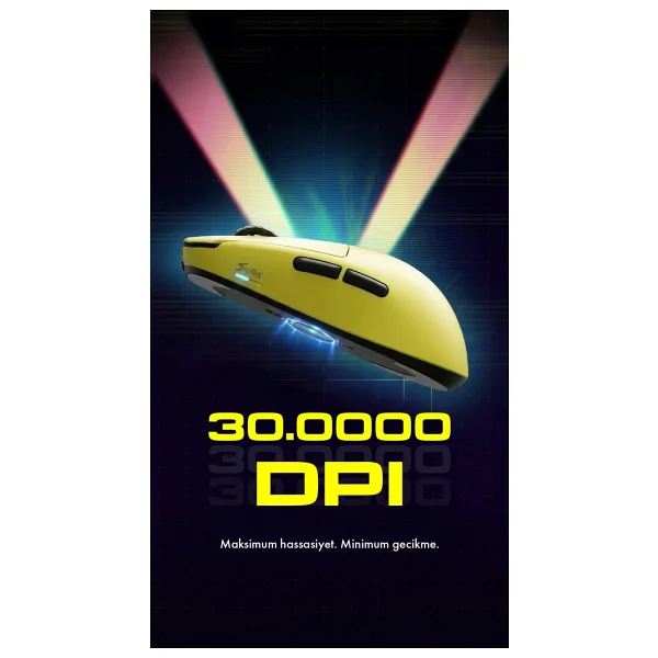 Scyrox V8 Sarı Optik Kablolu/Kablosuz Oyuncu Mouse - Görsel 4